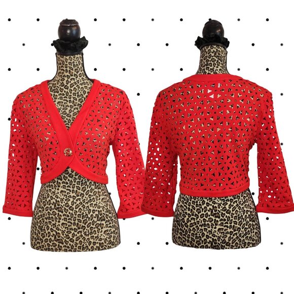 Red Bolero with cut out detail design - Picture 1 of 4